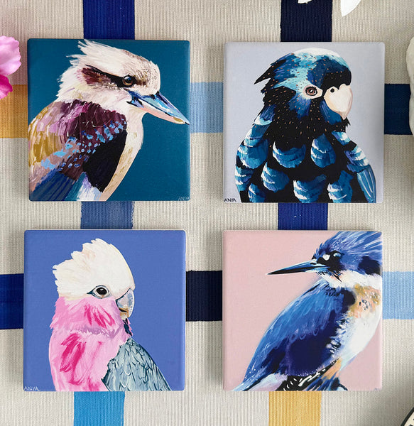 Coaster Set- Australian Birds 1