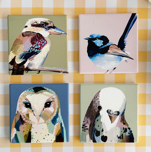 Coaster Set- Australian Birds 2