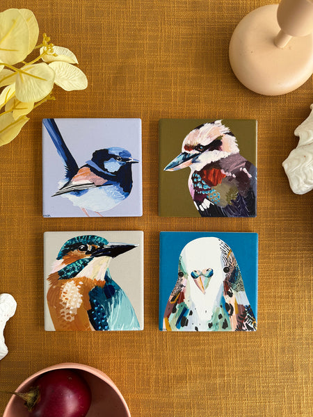 Coaster Set- Australian Birds 3