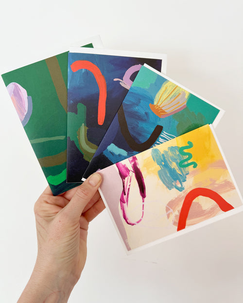 ABSTRACT GREETING CARDS PACK